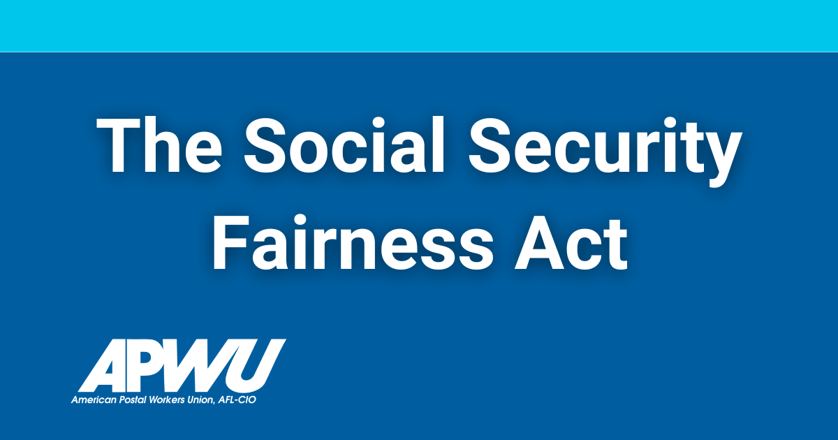 CWA Statement Regarding Passage of the Social Security Fairness